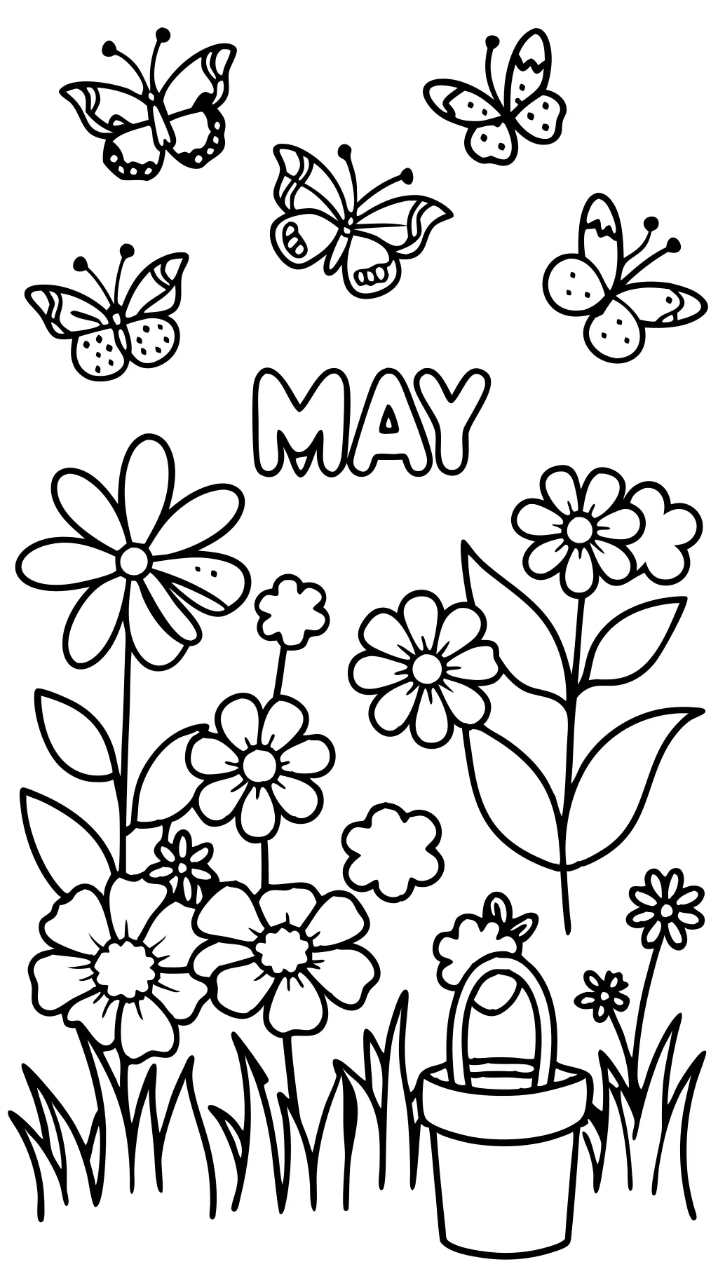 may coloring pages printable